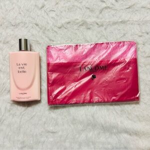 Lancome La Vie Est Belle Perfume with Vibrant Pink Pouch
